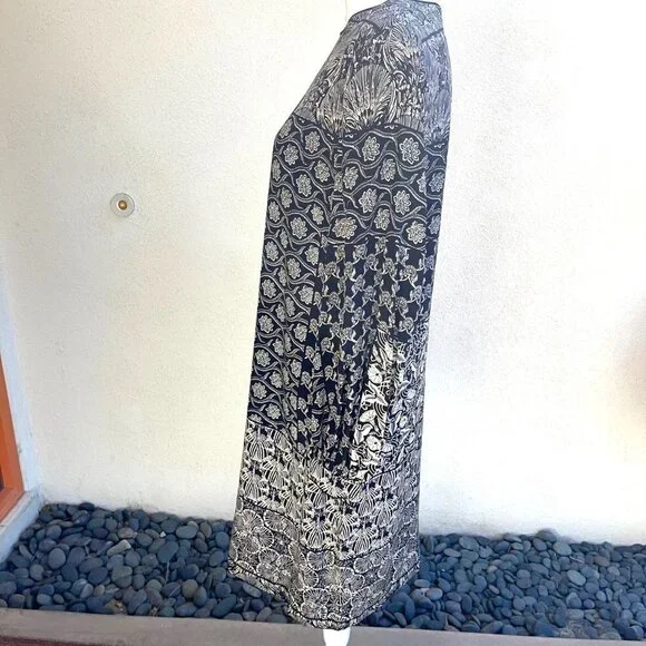 Wayne Kastning For Helga Shift Dress Size 14 Womens Vintage Long Sleeve Lined - Picture 3 of 16